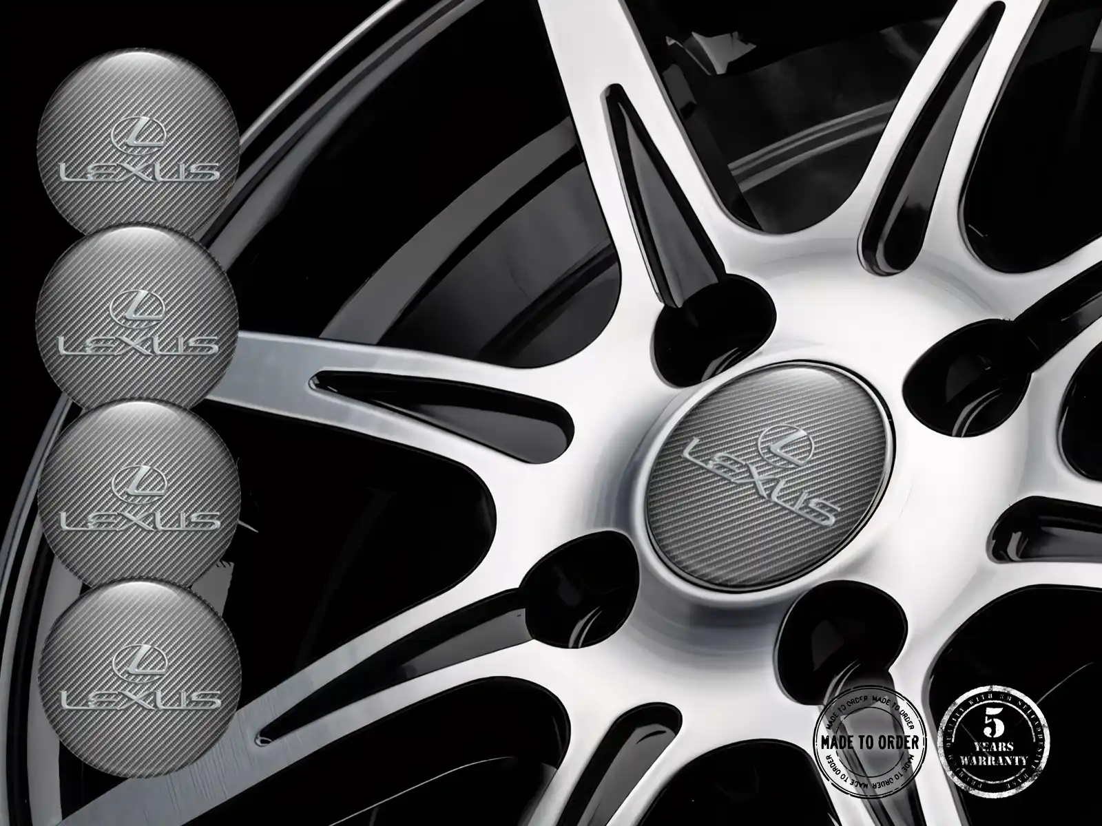 Lexus Pegatina de Cúpula Logo Diseño Premium de Silicona